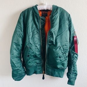 Alpha Industries Green Bomber Jacket